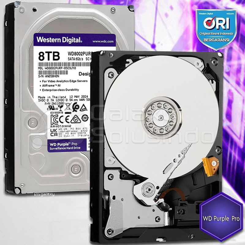 WD Purple Pro 8TB - CCTV Surveillance Hard Drives