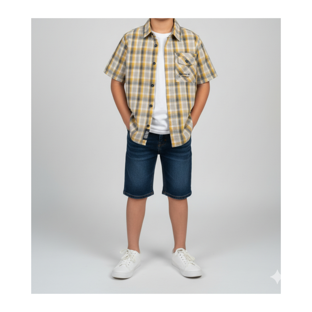 Uis Baju Anak Laki-Laki | Kemeja Anak Ukuran 10-12 | Kemeja Anak Kotak-Kotak