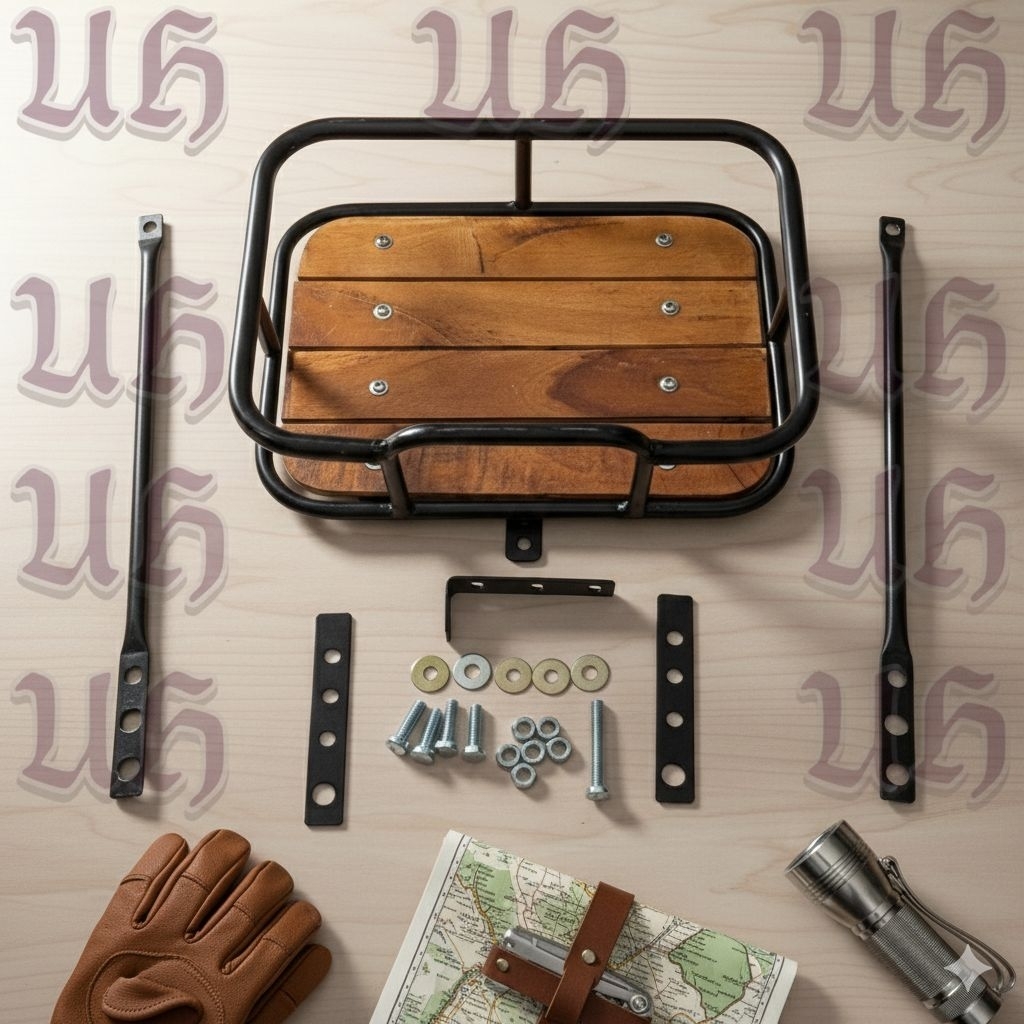 Keranjang sepeda lipat Federal MTB fixi kranjang sepeda universal front rack depan Alas kayu Klasik 