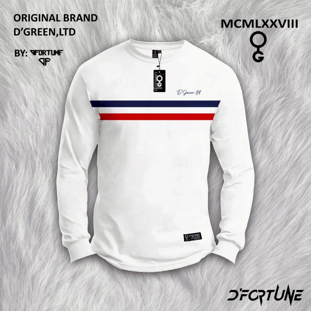 kaos distro lengan panjang putih