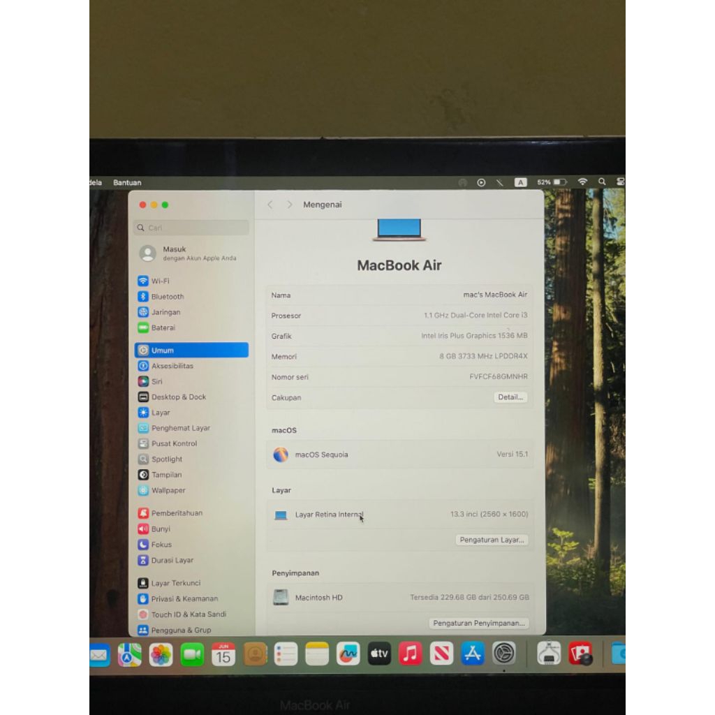 macbook Air 2019 i5 8/256