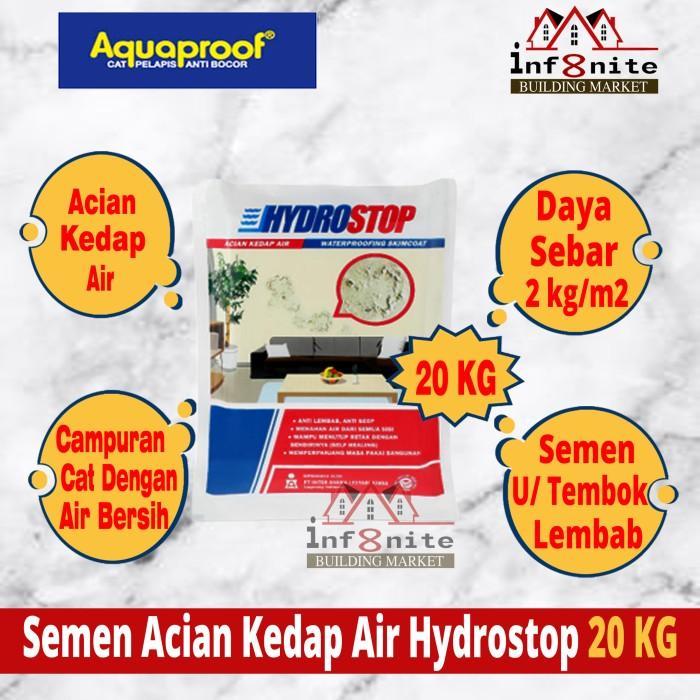Aquaproof Semen Acian Kedap Air Hydrostop 20 KG Putih Abu Waterproof