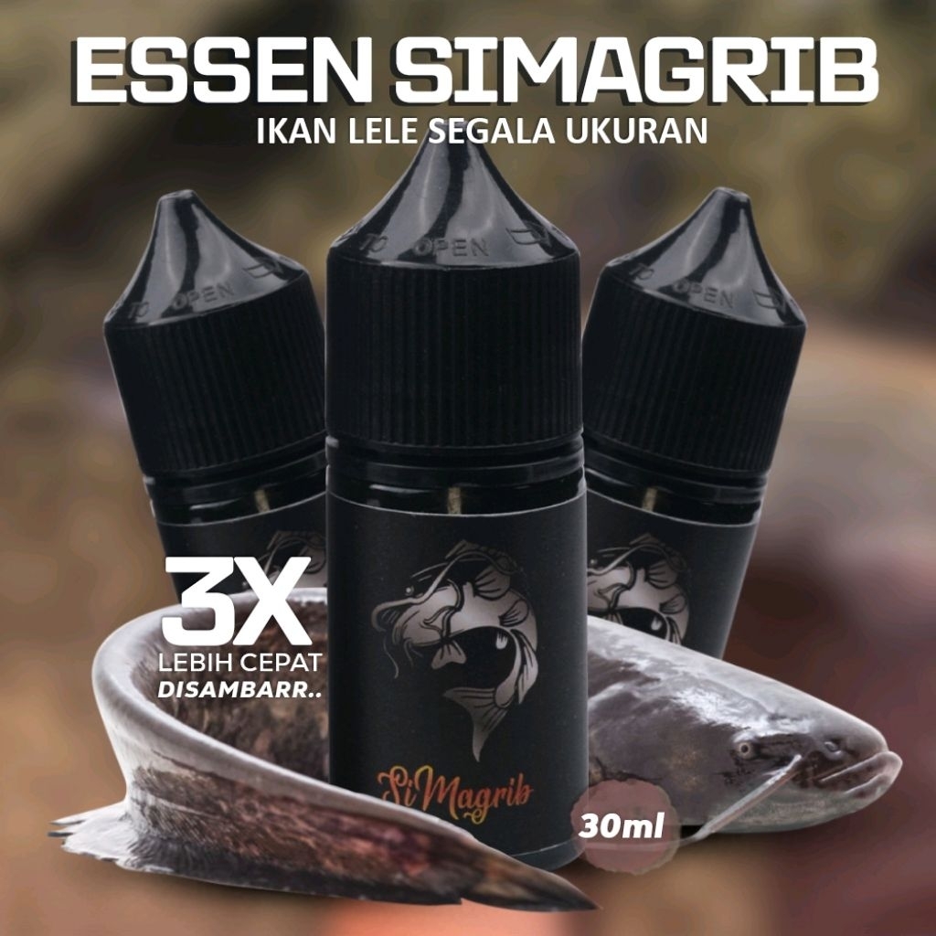 Essen Ikan Lele Harian Lomba Indukan Masteran Galatama Terbaru 30ml - Essen Simagrib Esen Baung
