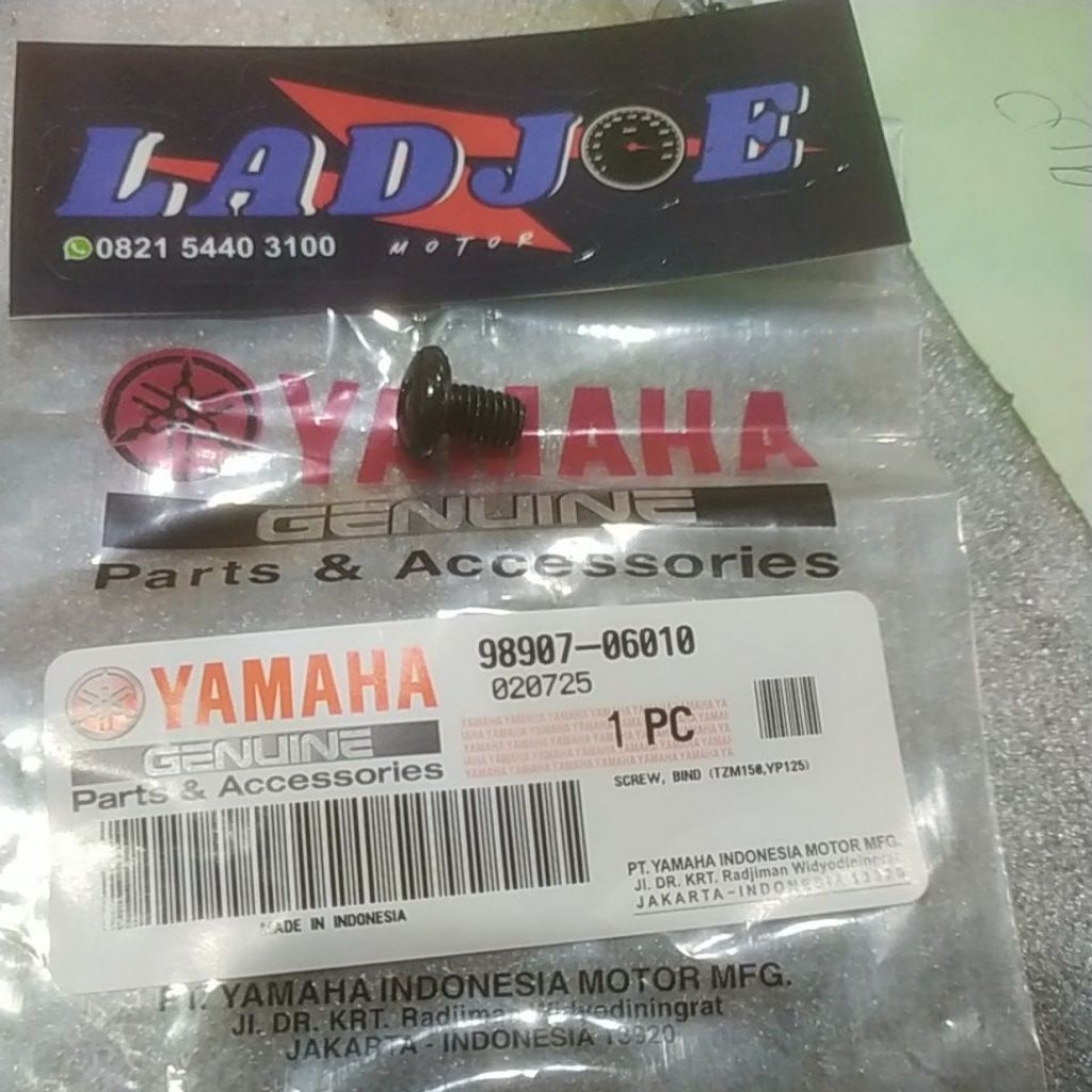 bolt paking cvt Mio 5tl/8mmx1cm/98907-06010/yamaha