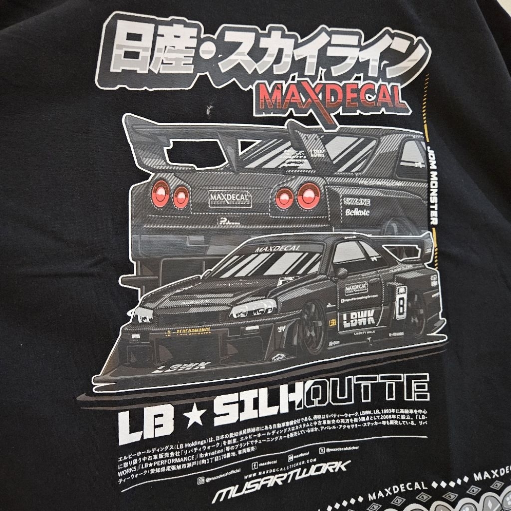 Tshirt Liberty Walk Printed MaxDecal Size M Crew Neck Tshirt LD 130 cm Liberty Walk Ready New