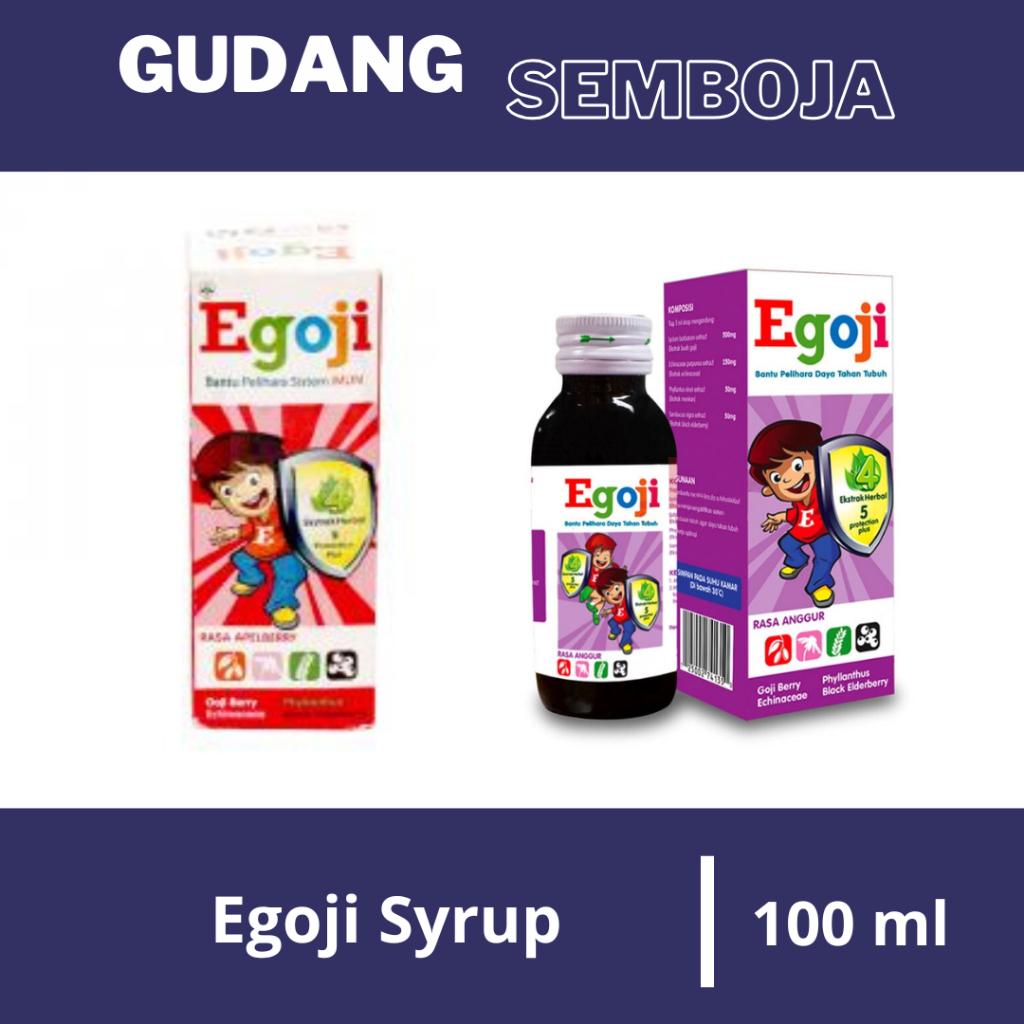 Egoji Syrup 100 ml / Egoji Sirup Imun Boostere Multivitamin Anak