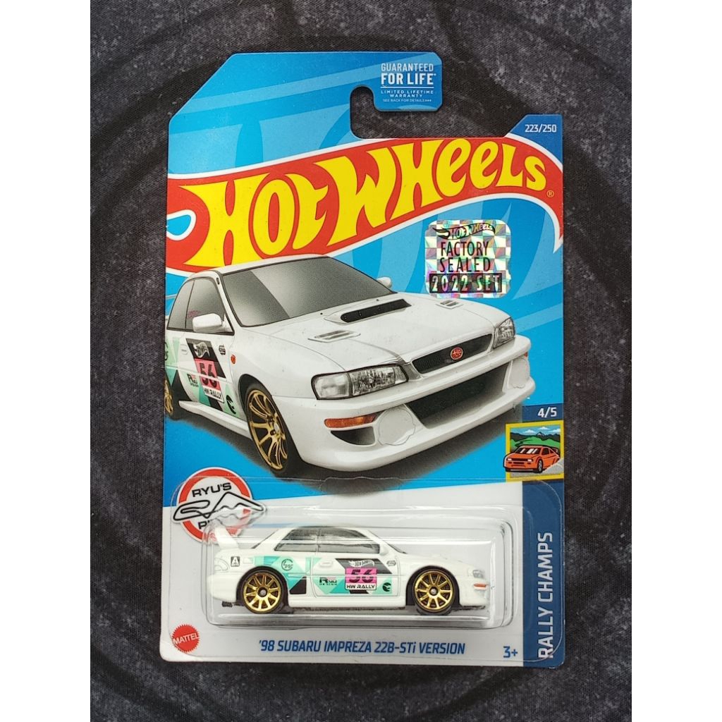 HOT WHEELS TREASURE HUNT REGULER (THR/RTH) '98 SUBARU IMPREZA 22B-STi VERSION [Factory Sealed]