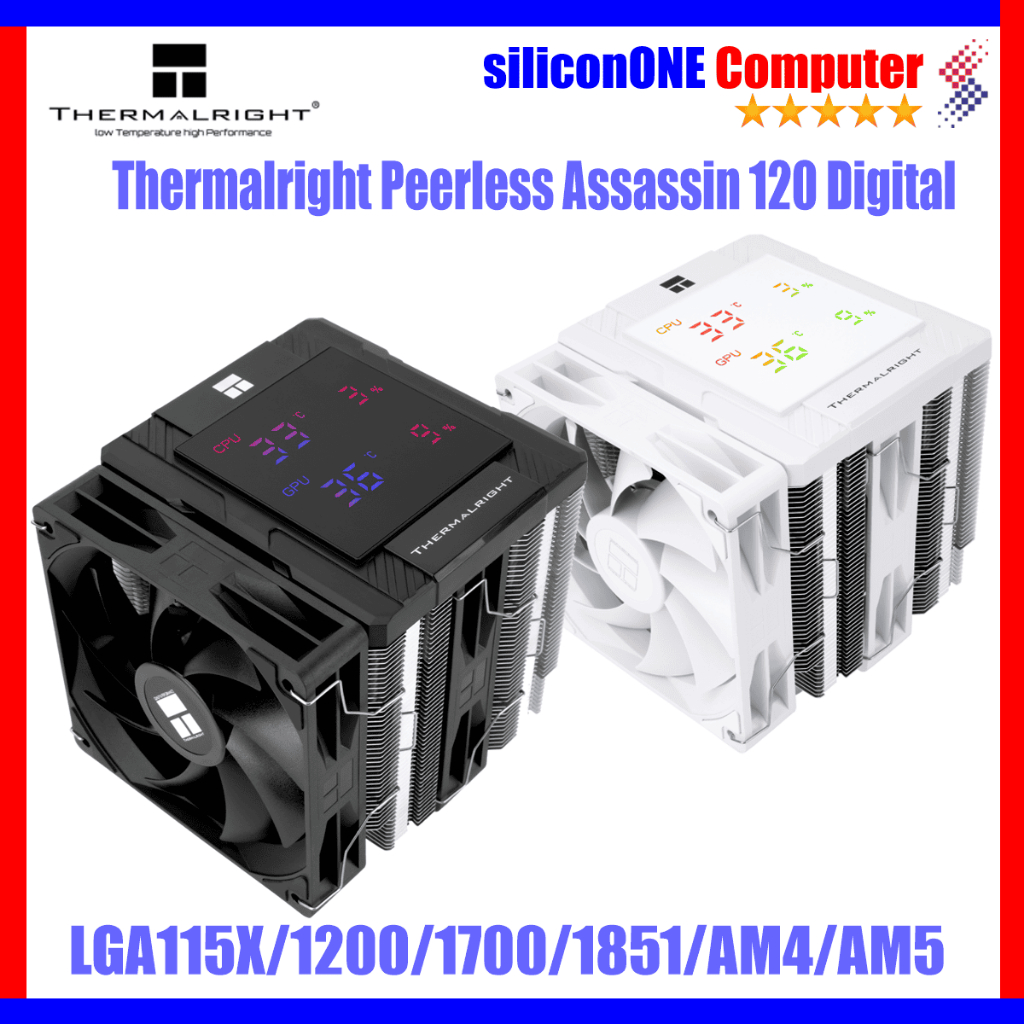Thermalright Peerless Assassin 120 Digital ARGB Black White CPU Cooler