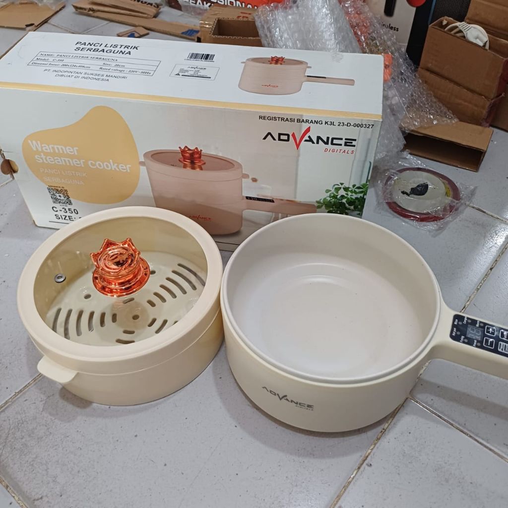 Advance Panci Listrik Serbaguna Memasak Mengukus Advance C-350