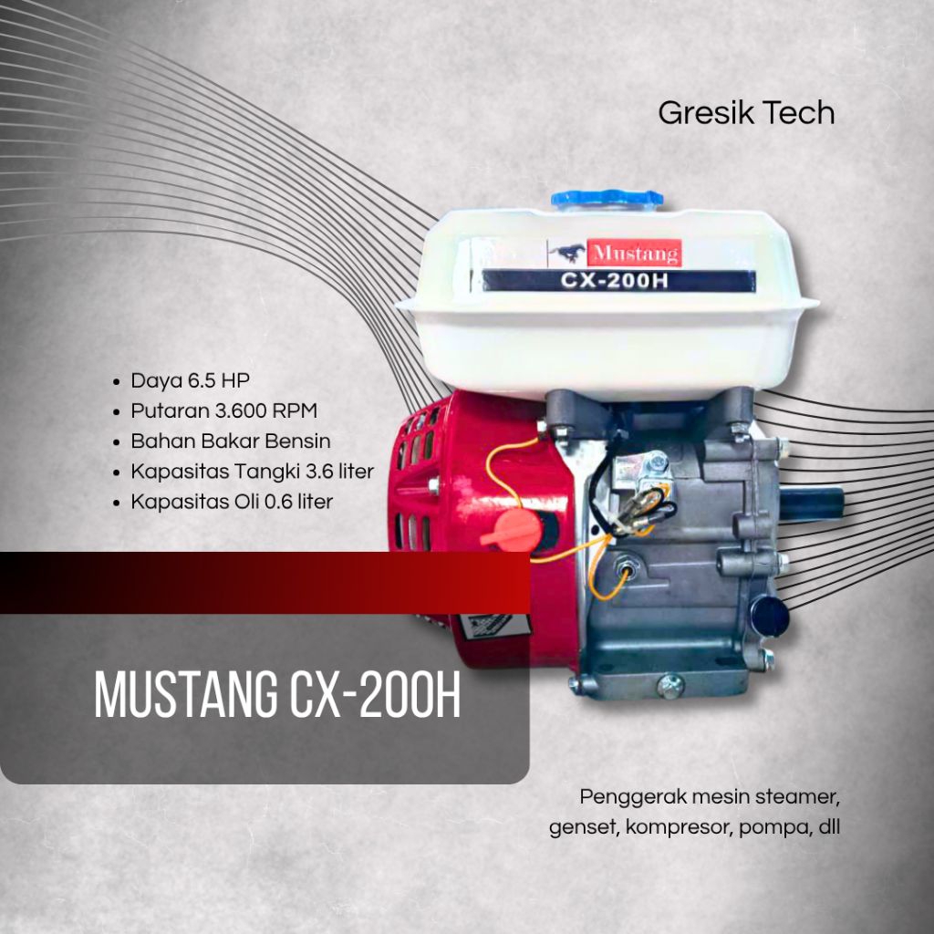 Diesel Penggerak Mesin  Serbaguna Mustang CX200H