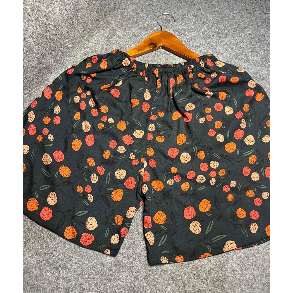 Celana Pendek Wanita Hot Pants Jumbo Allsize Rayon Premium Motif Zanzea