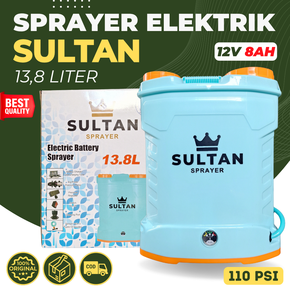 Sprayer SULTAN Elektrik 13,8 Liter Tangki Semprot