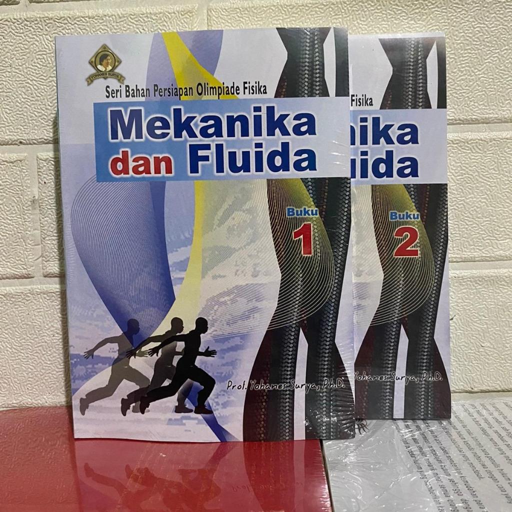 Paket 2 Buku Mekanika dan Fluida Buku 1 Dan 2 - Prof. Yohanes Surya Soft Cover Kertas bookpaper