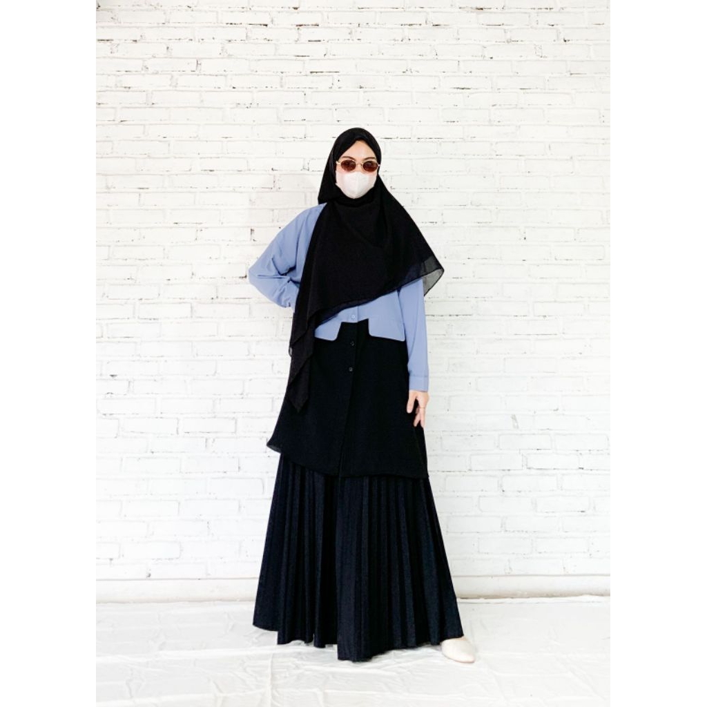 Lona tunik (set rok)rabiya#tunik casual#tunik cantik#oneset#tunik+rok