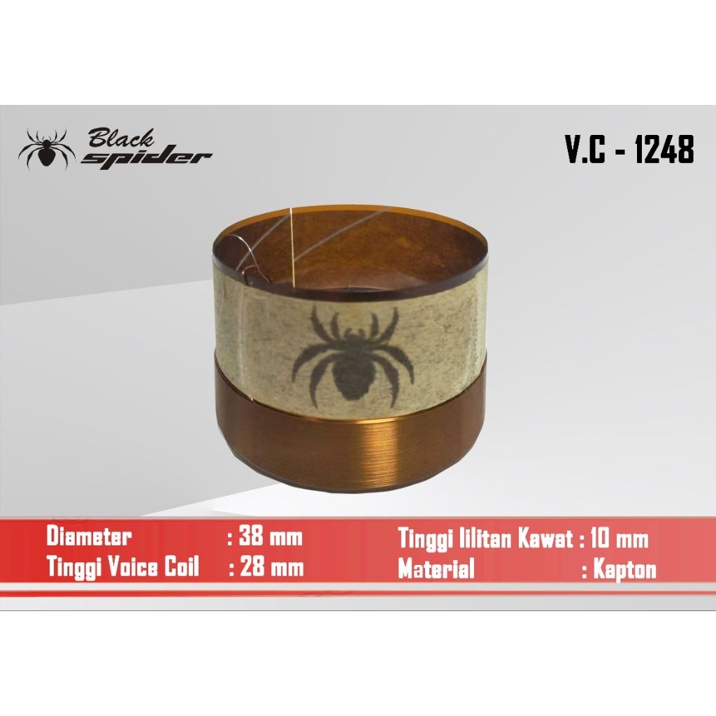Voice Coil Black Spider BS 1248 (ORIGINAL)