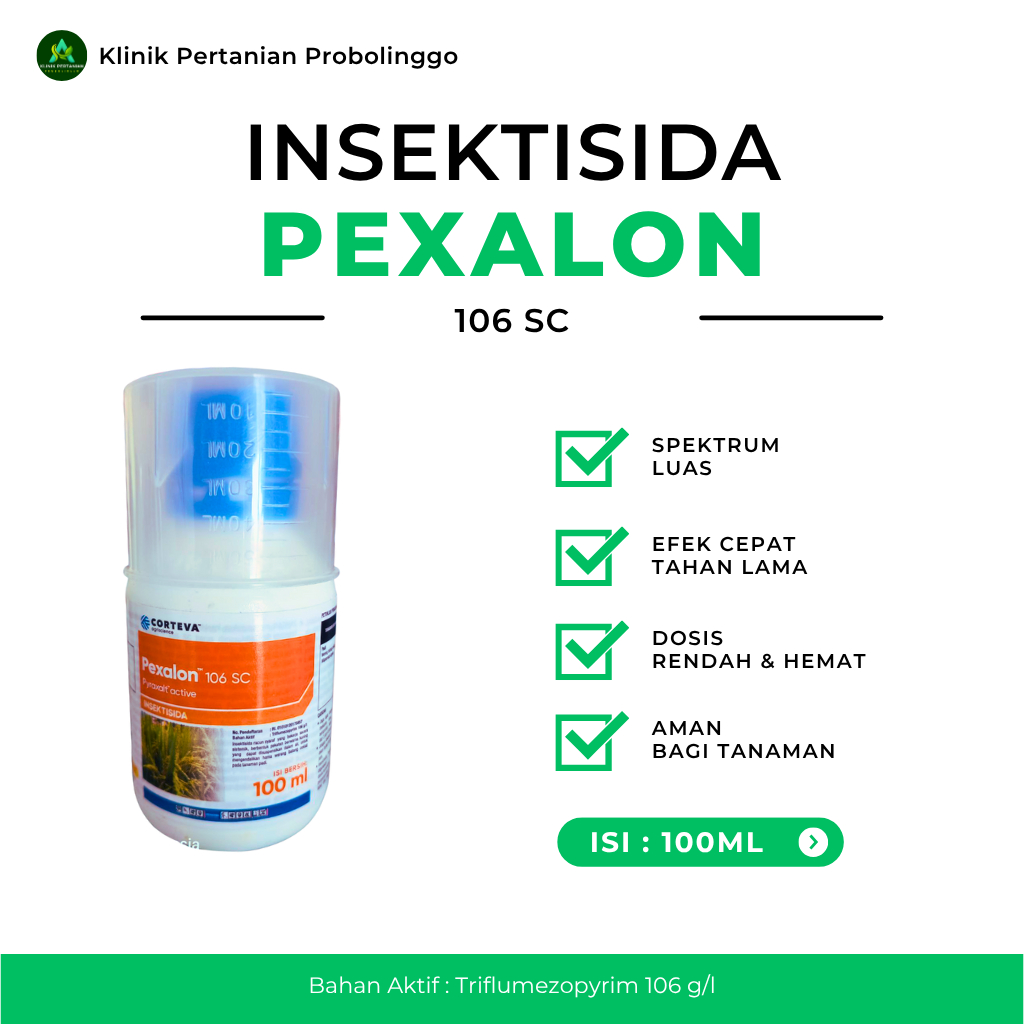 PEXALON 106 SC 100ML - INSEKTISIDA SISTEMIK PENGENDALI HAMA WERENG AMPUH UNTUK TANAMAN PADI