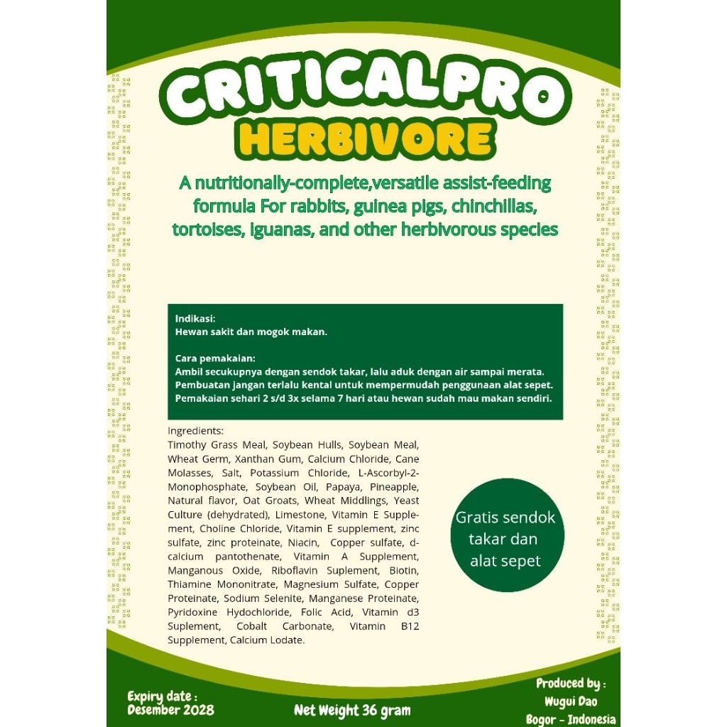 critical pro mirip critical care oxbow / fine grind critical oxbow