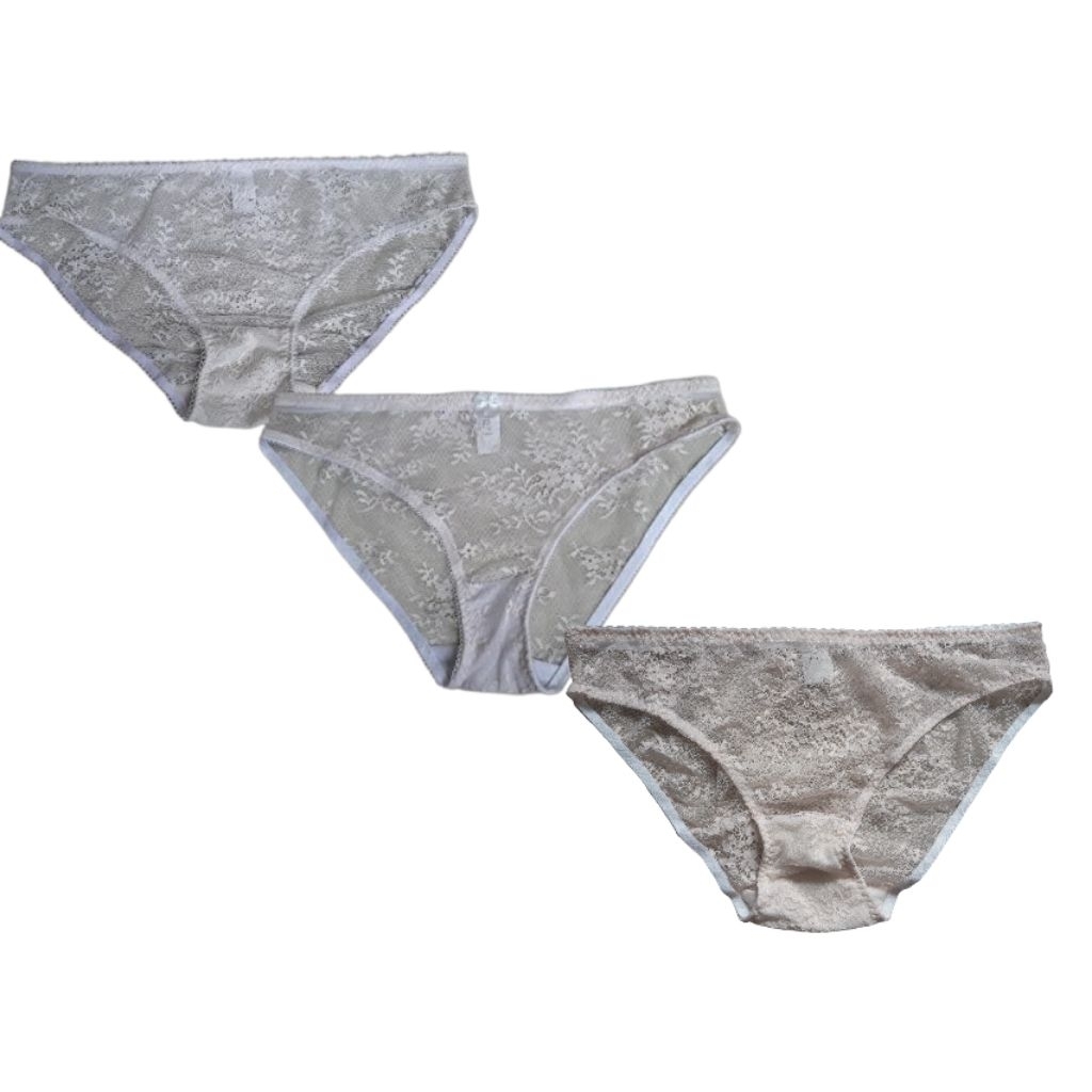 Panty Tori mesh lace small flower