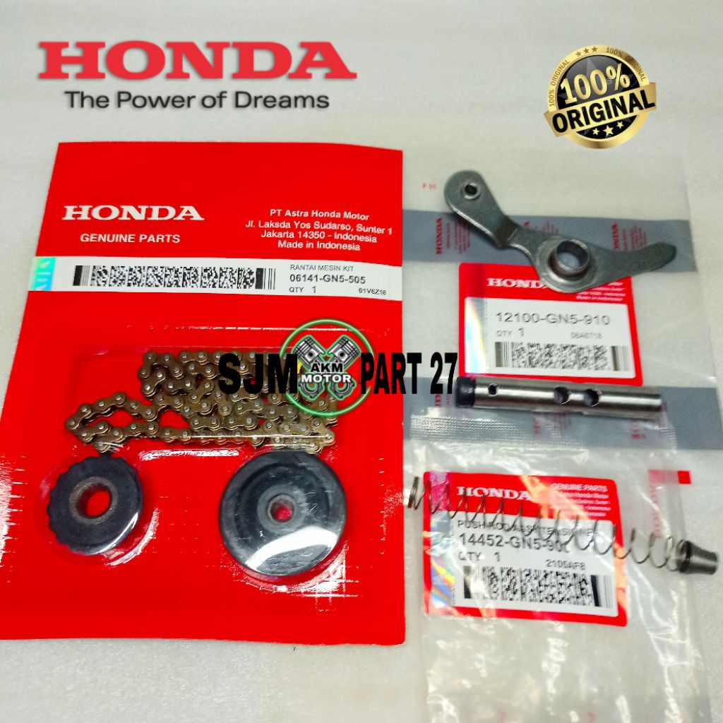 Rantai Keteng+Plat Rol Keteng+Suling Keteng GN5 Honda Grand