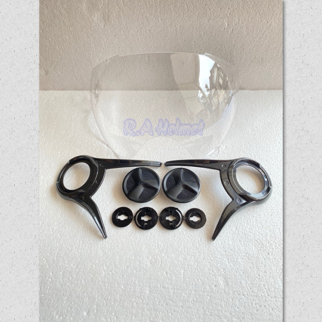 Paket Kaca Helm Yamaha Fazzio Original Clear