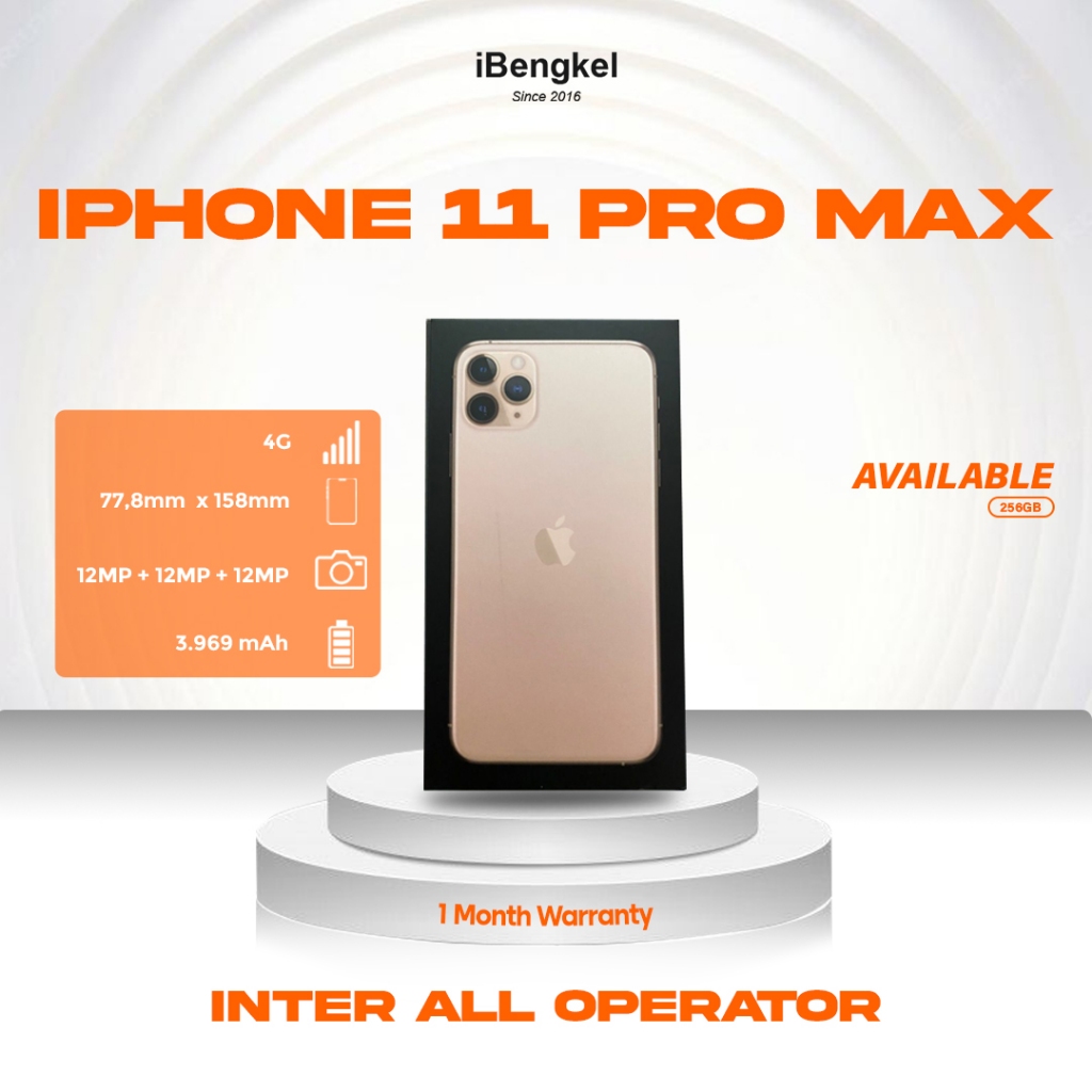 [SECOND] iPhone 11 Pro Max 256GB Inter All Operator - HP Apple Original