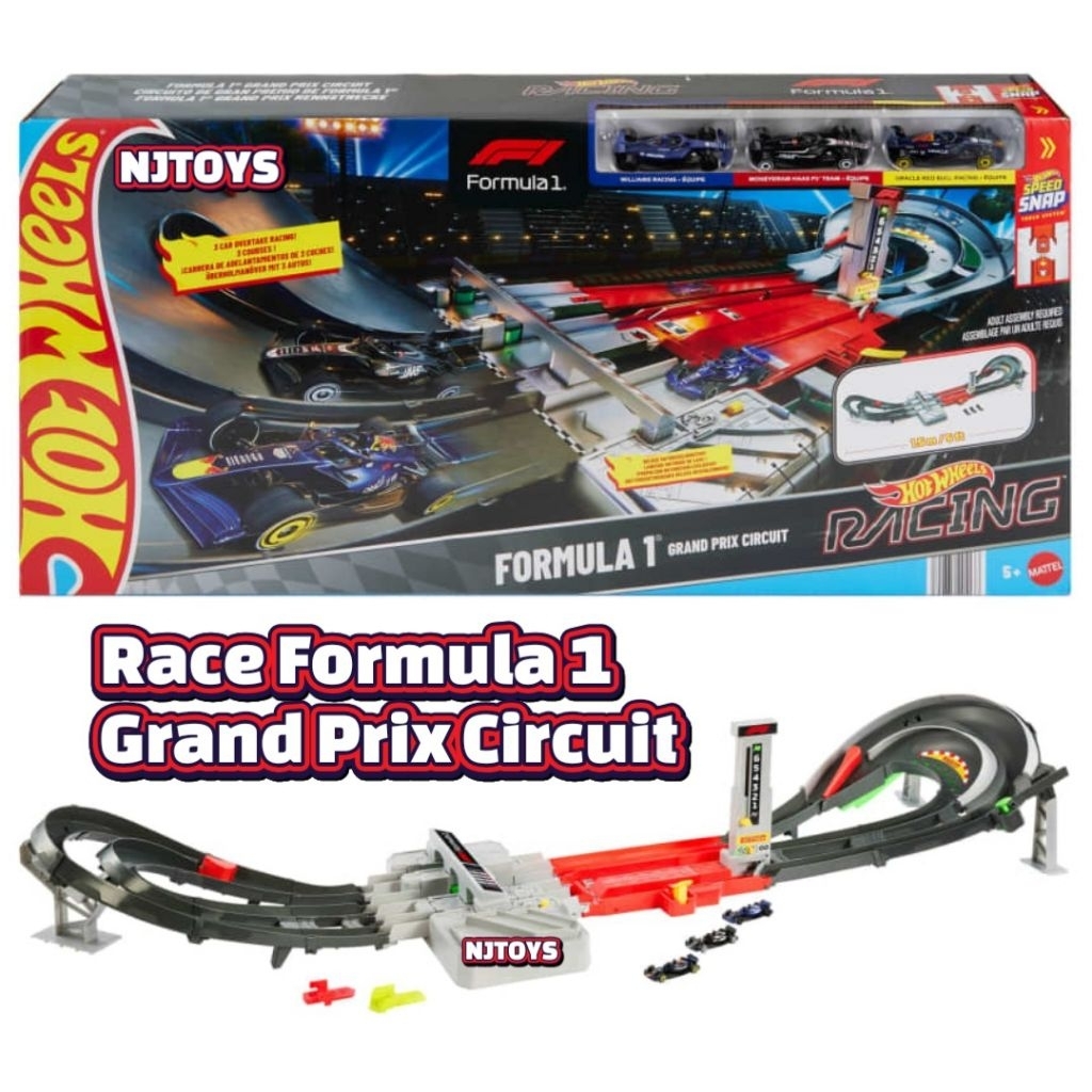 Hot Wheels Track Race Formula 1 GrandPrix Circuit Trackset Mainan Trek Mobil Balap hotwheels