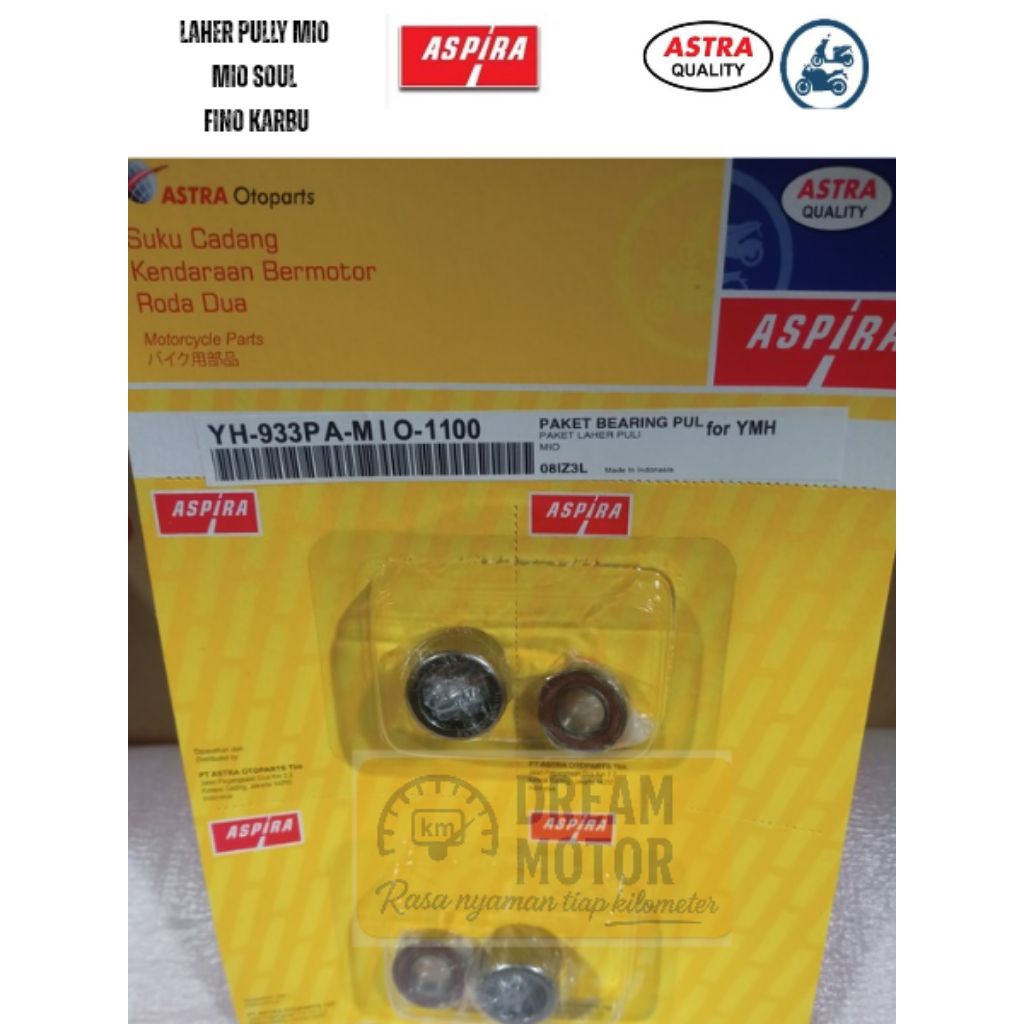 Bearing Laher pully mio mio soul fino karbu aspira original