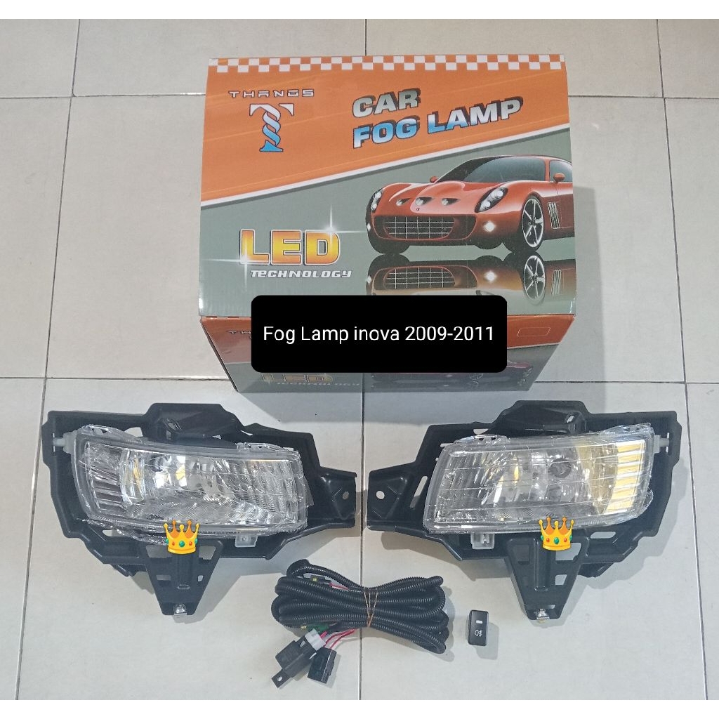 Fog Lamp Inova 2009-2011 / Lampu kabut Inova 2009, 2014 komplit
