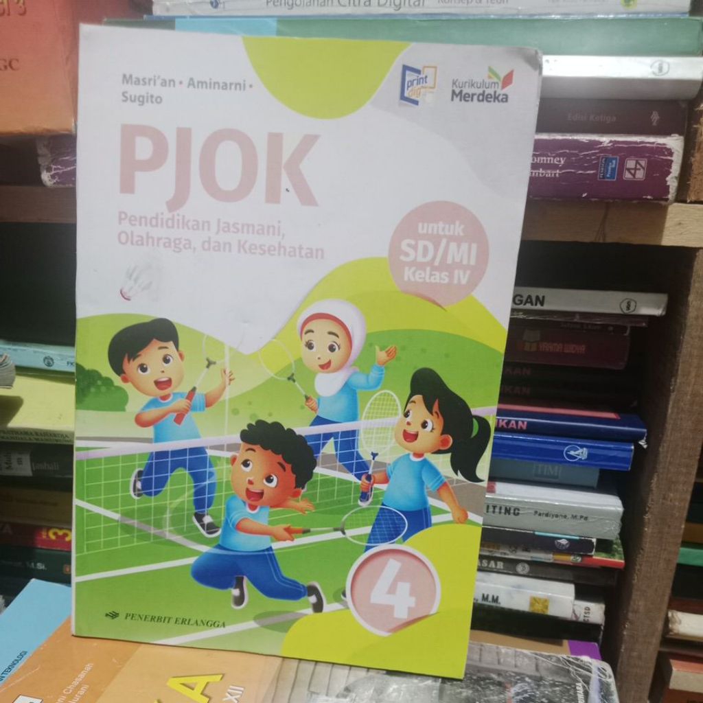 PJOK kelas 4 penerbi Erlangga kurikulum merdeka
