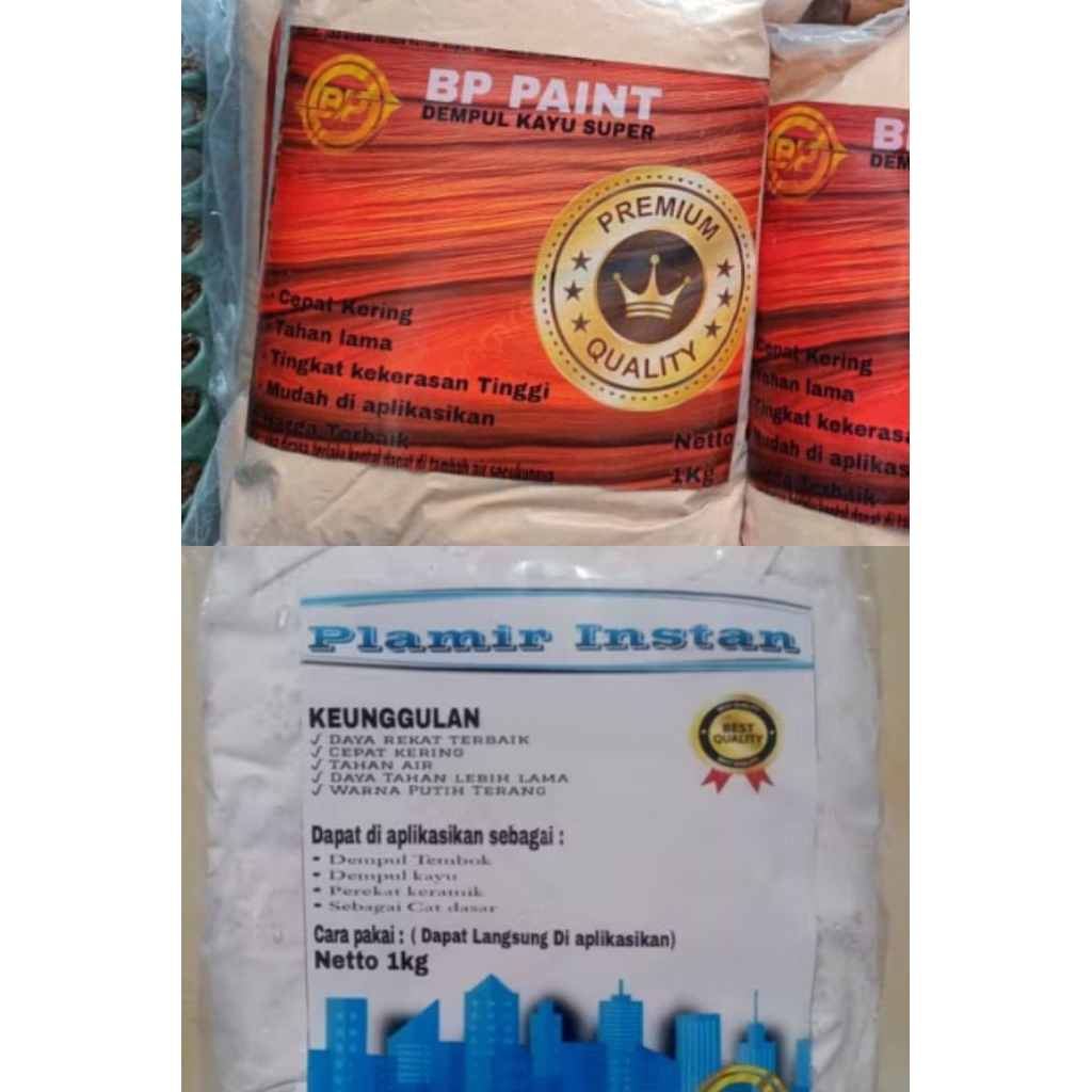 Dempul kayu dan plamir instan 1kg
