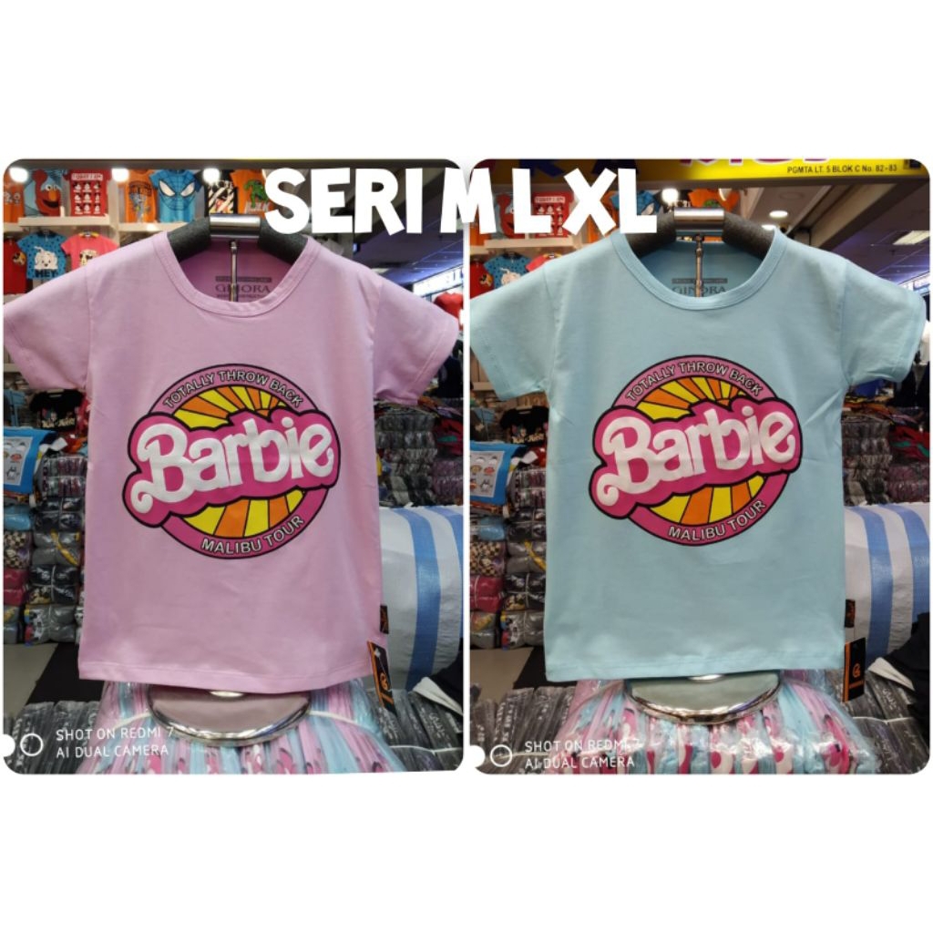 Kaos anak cewek barbie Ginora