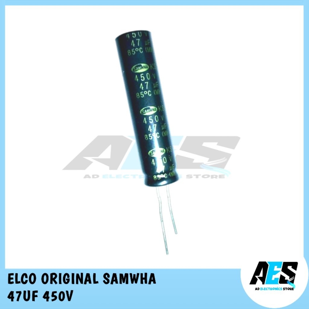 kapasitor Elco Original Samwha green 47uf 450V | Original Samwha