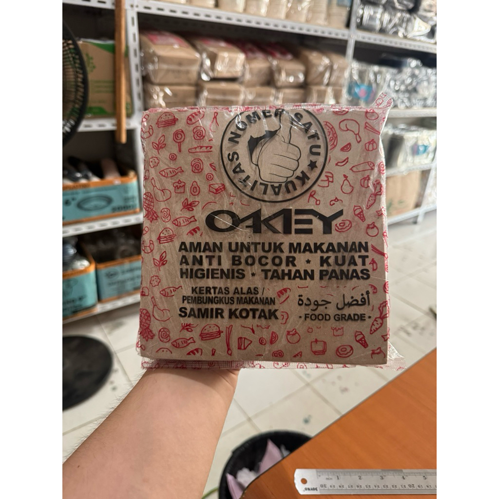Kertas Alas Kotak Nasi/Sterofoam Laminasi