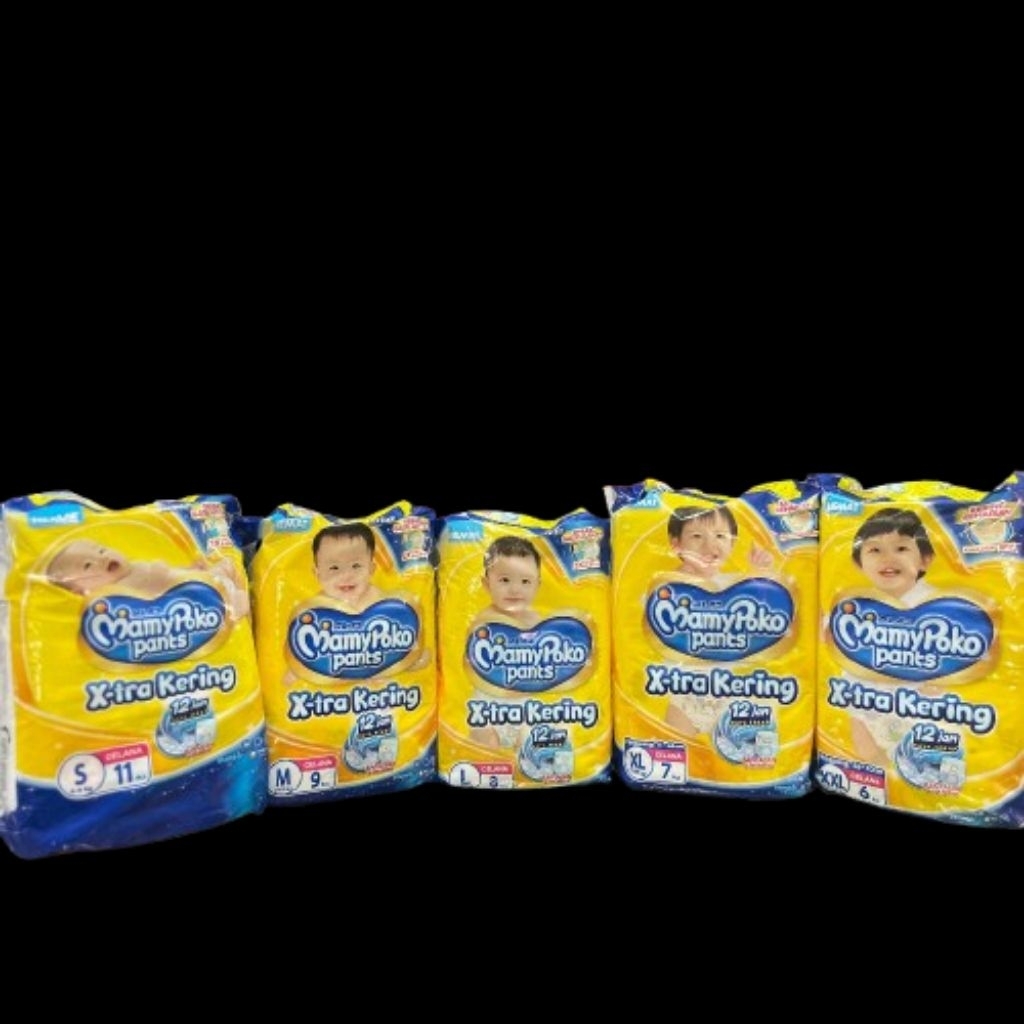MamyPoko Pants Celana Ukuran S11/M9/L8/XL7/XXL6