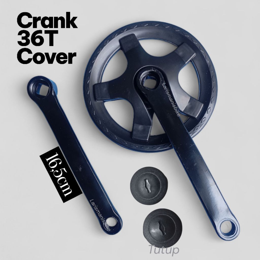 gir depan sepeda 36T besi tebal crank commuter single speed