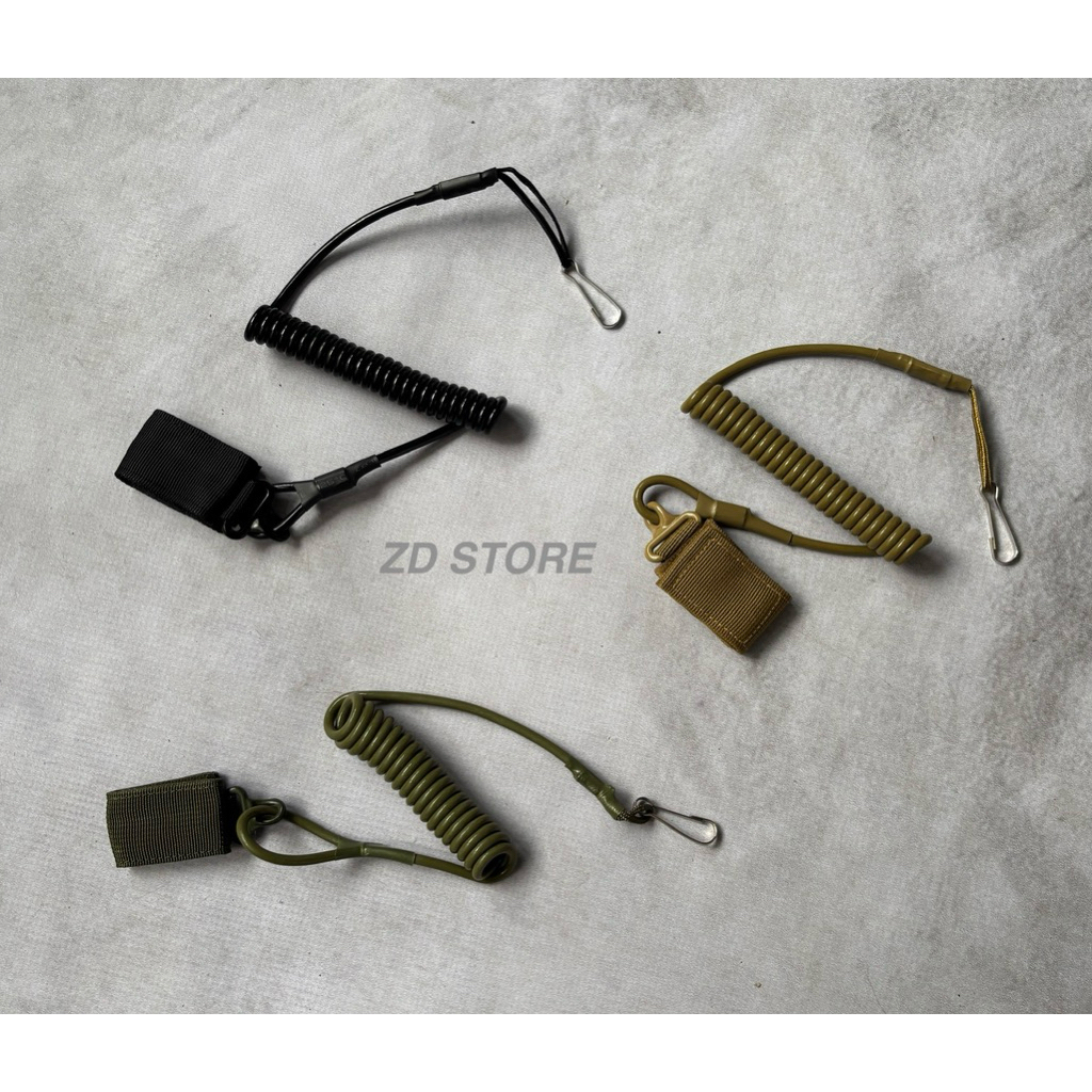 Tali Pengaman PISTOL TACTICAL/Tali SPIRAL LANYARD