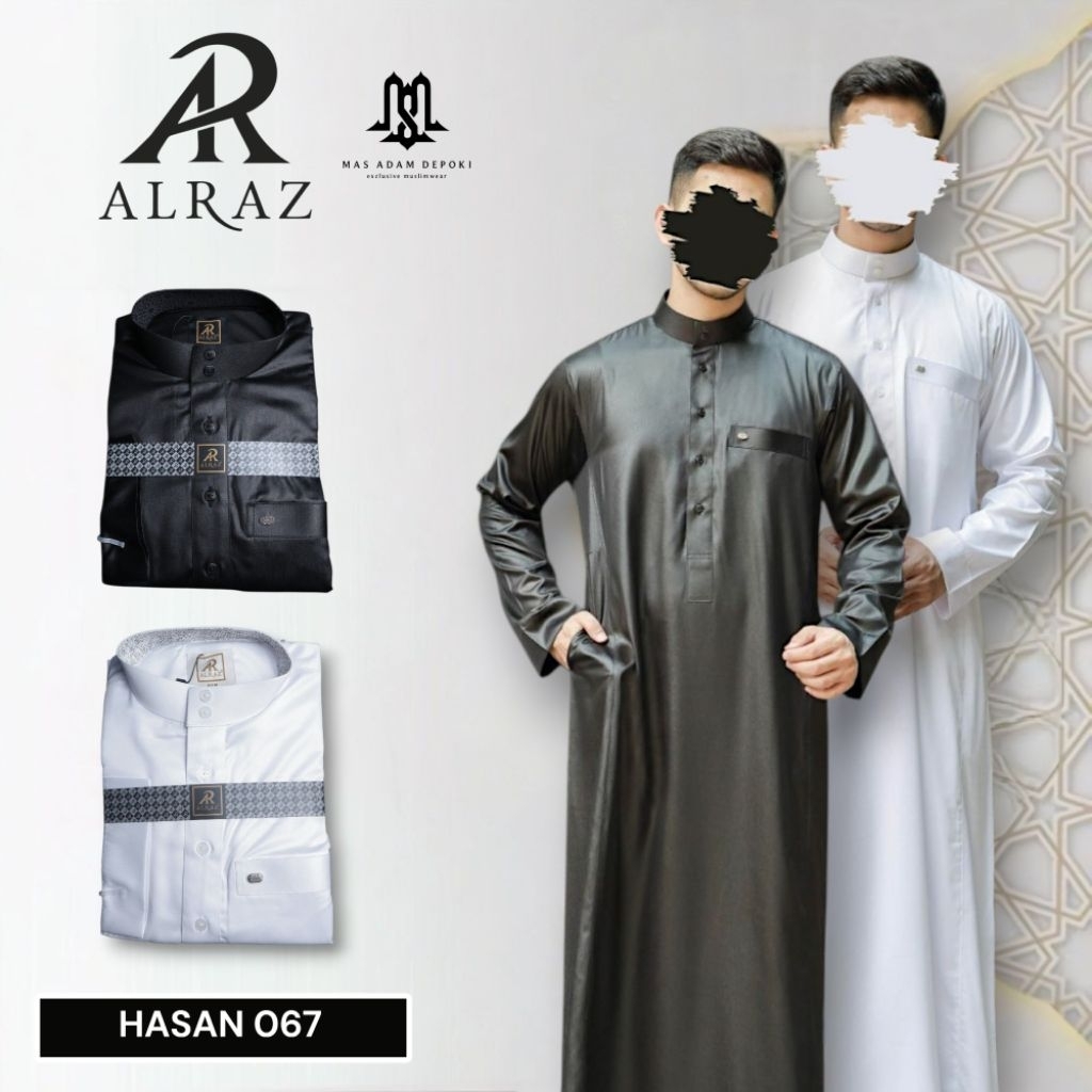 Jubah Al Raz Hasan Polyester Polyester Dewasa