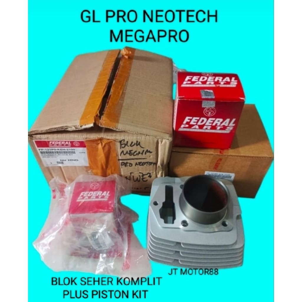 BLOK SEHER KOMPLIT PLUS PISTON KIT GL PRO NEOTECH KEH 2100 FEDERAL PARTS
