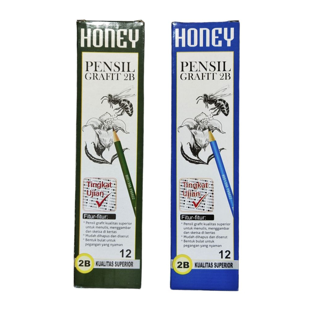 Pensil Kayu Honey 2B / Lsn ( 12 Pcs )