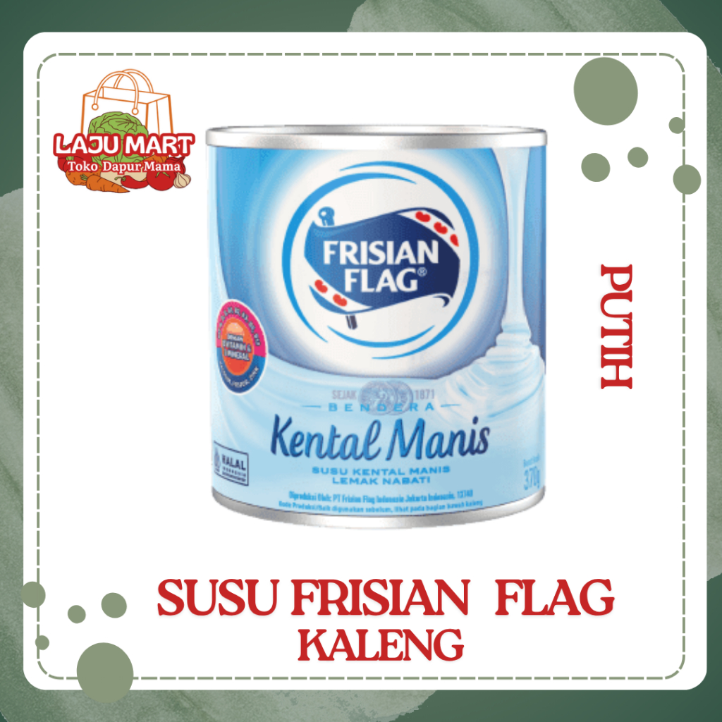 SUSU PUTIH KENTAL MANIS FRISIAN FLAG KALENG