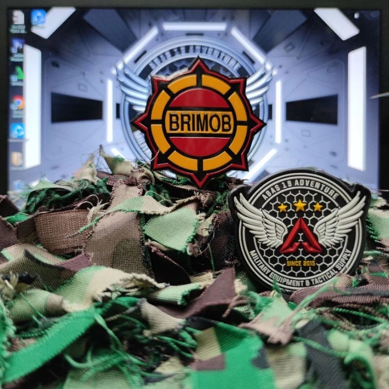Sticker EMBOSS RODA BRIMOB