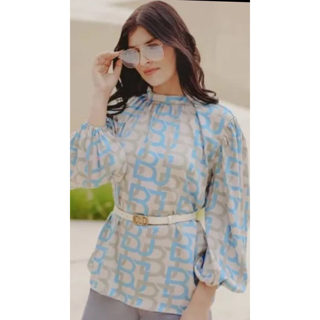 Benang Jarum monogram blouse new as is