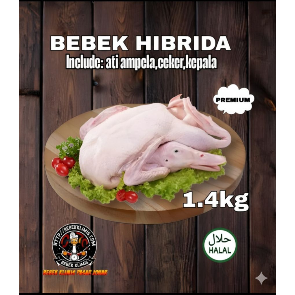 BEBEK HIBRIDA SEGAR 1.4KG DENGAN BERBAGAI VARIASI POTONGAN
