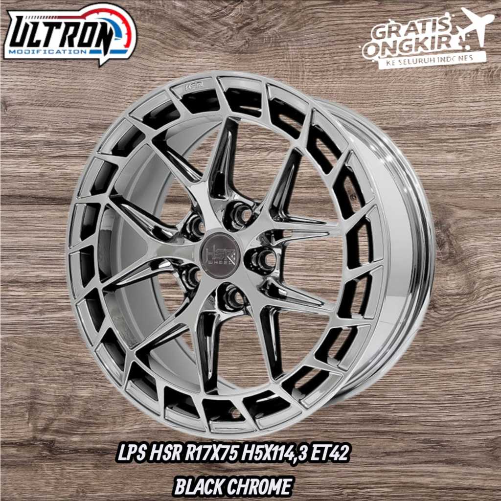 VELG MOBIL BLACK CHROME RING 17 HSR LPS PELEK RACING RING 17 XPANDER BRV INNOVA HRV