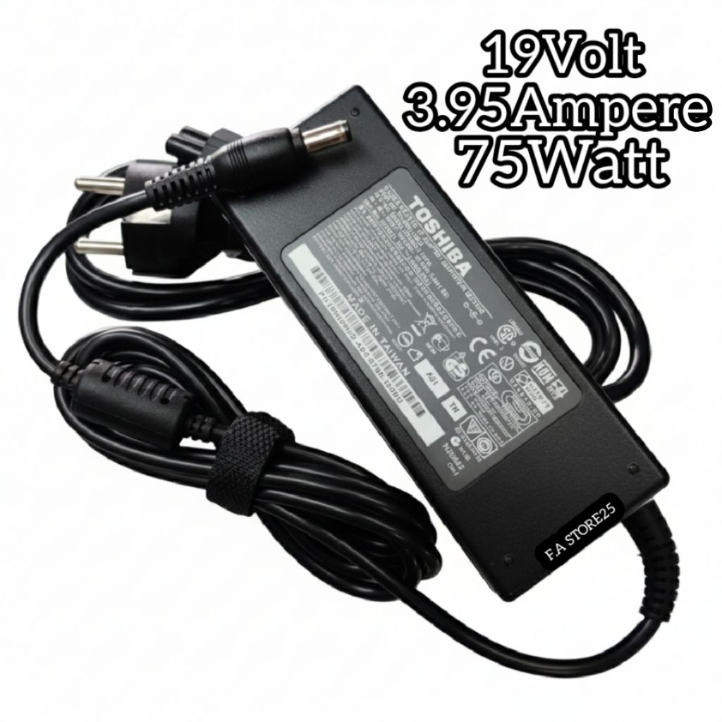 Adaptor Charger Toshiba Satellite PA-1750-04 PA-1750-01PA-1750-24 PA-1750-09 PA3715U-1ACA 19V 3.95A
