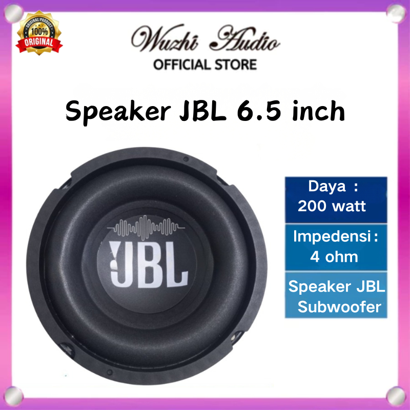 Wuzhi Audio | COD Speaker Subwoofer JBL 6.5 inch 4 ohm 200 watt | Fullrange | Woofer