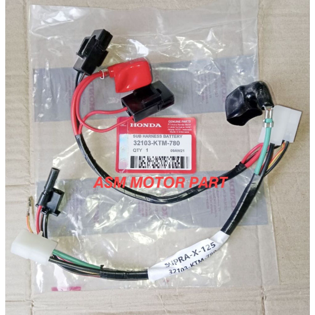 SUB HARNESS BATTERY SUPRA X 125 32103-KTM-780 KABEL AKI SUPRA X 125 KTM