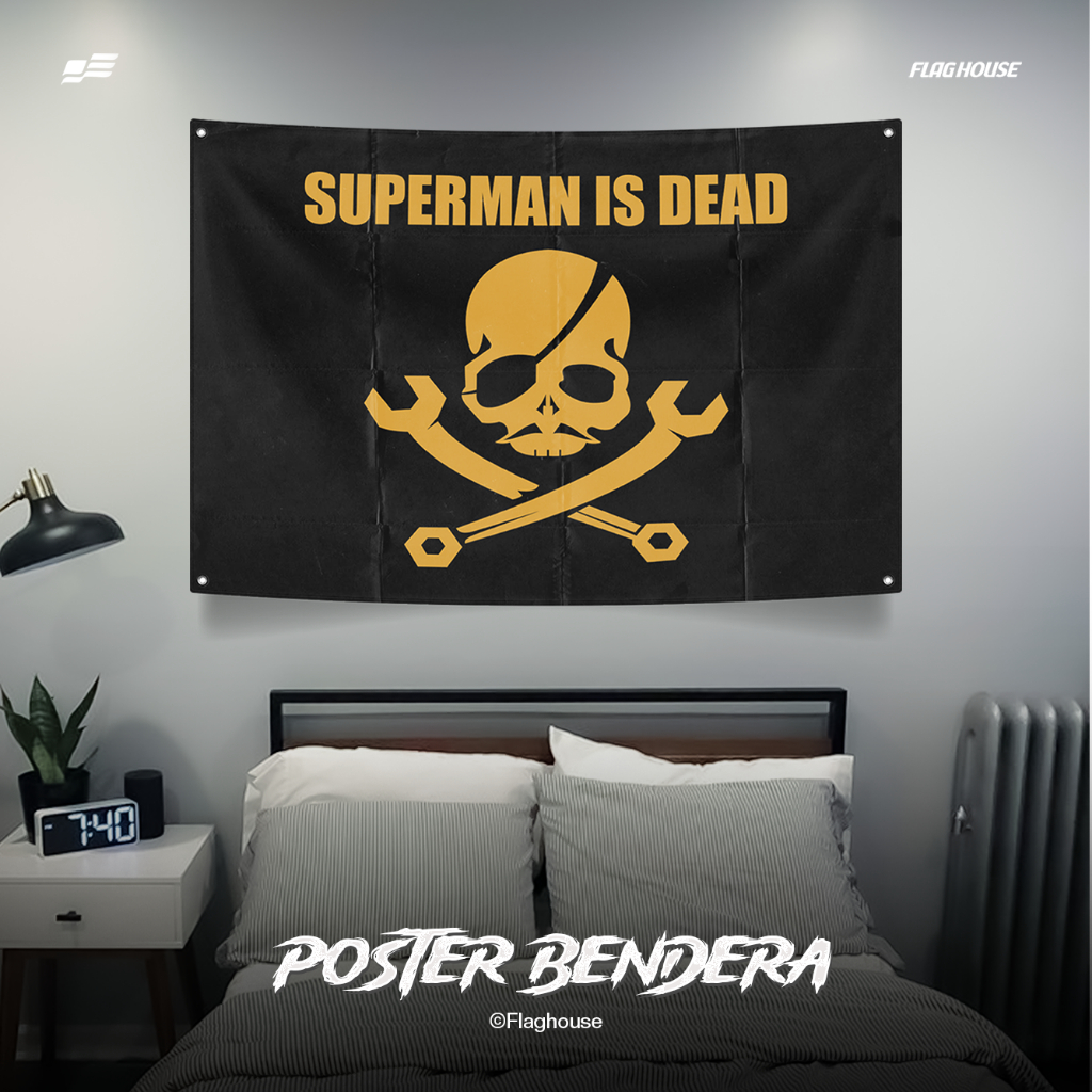 POSTER BENDERA BAND SID / SUPERMAN IS DEAD / OUTSIDER-LADYROSE  – MINIFLAG/WALLFLAG/POSTER DEKORASI 