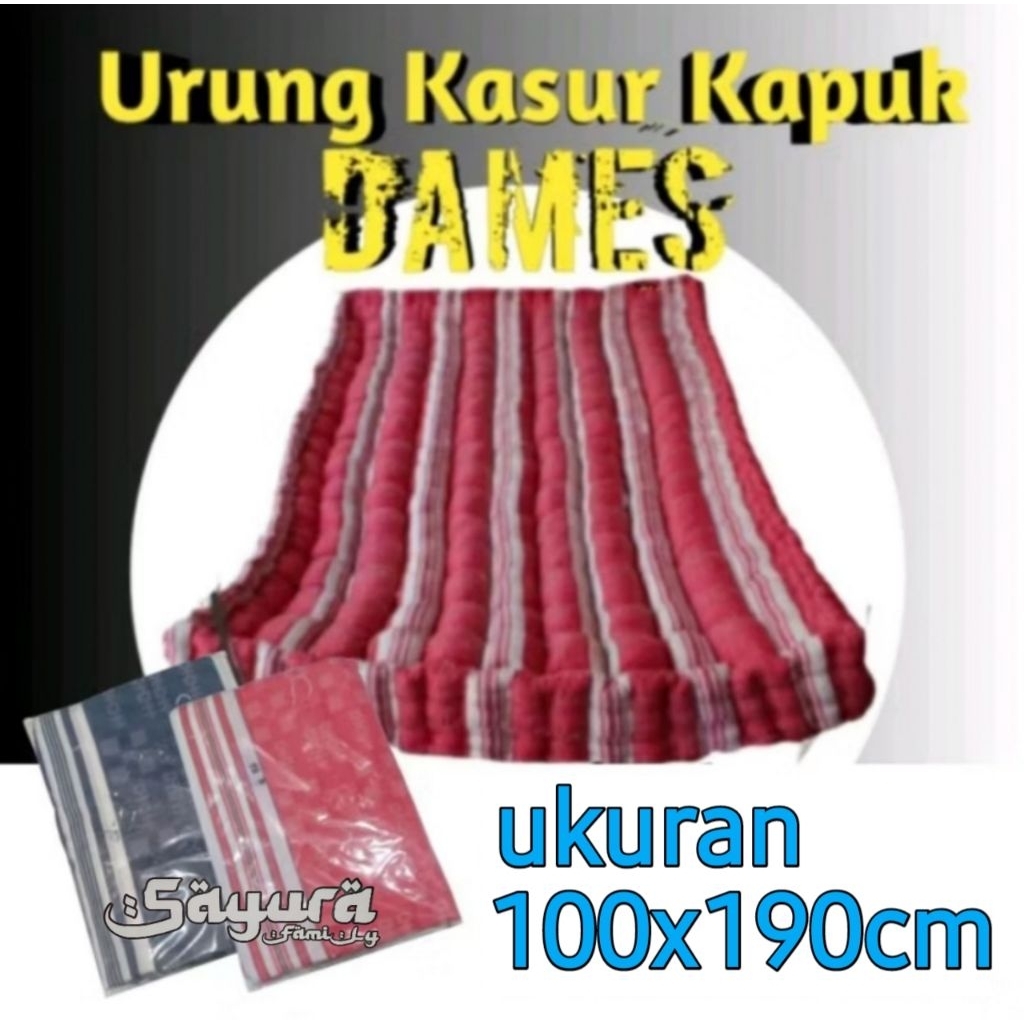 (100x190 SINGLE) URUNG KASUR KAPUK DANES KULIT KASUR NO.4 SINGLE KA8N KASUR YG SUDAH DI JAHIT DAN DI