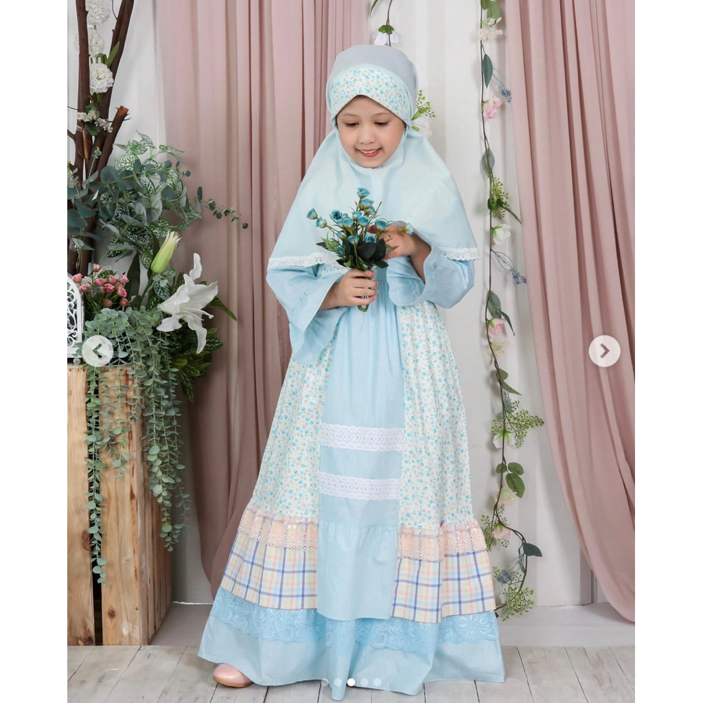 Preloved Dress Muslim Alilac Uk. 6 Tahun